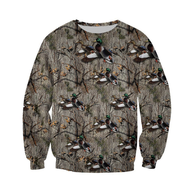 3D All Over Printed Hunting Duck Shirts-Apparel-HP Arts-Sweatshirt-S-Vibe Cosy™