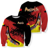 Australia Hoodie Red Black Animals Pattern-Apparel-HD09-Sweat Shirt-S-Vibe Cosy™