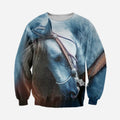 3D All Over Printed Horse Tops-Horse-HP Arts-Sweatshirt-XS-Vibe Cosy™