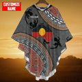 Custom name Aboriginal dots Zip pattern 3D printed Poncho
