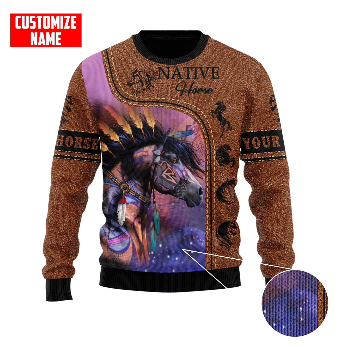 Customized Name Native American 3D All Over Printed Shirts for Women