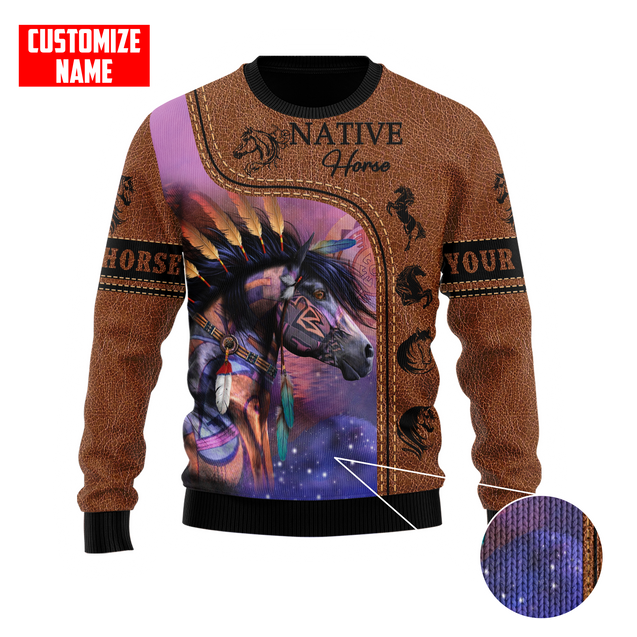 Customized Name Native American 3D All Over Printed Shirts for Women