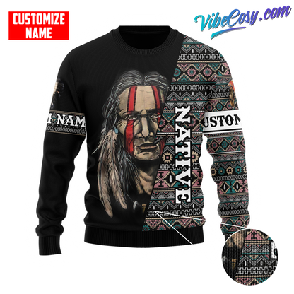 Customized Name Native American 3D All Over Printed Unisex Shirts