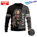 Customized Name Native American 3D All Over Printed Unisex Shirts