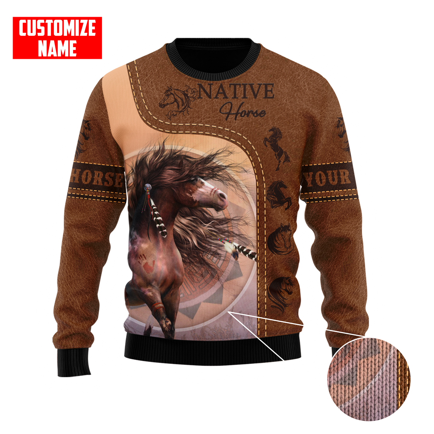 Customized Name Native American 3D All Over Printed Shirts for Women