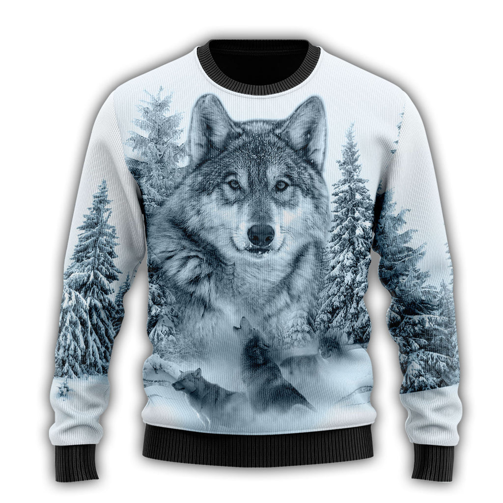 Love Wolf Native American 3D All Over Printed Shirts for Women