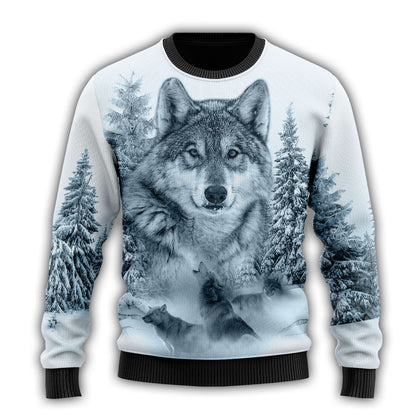Love Wolf Native American 3D All Over Printed Shirts for Women