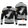 Personalized Name Bull Riding 3D All Over Printed Unisex Shirts Metal Pattern