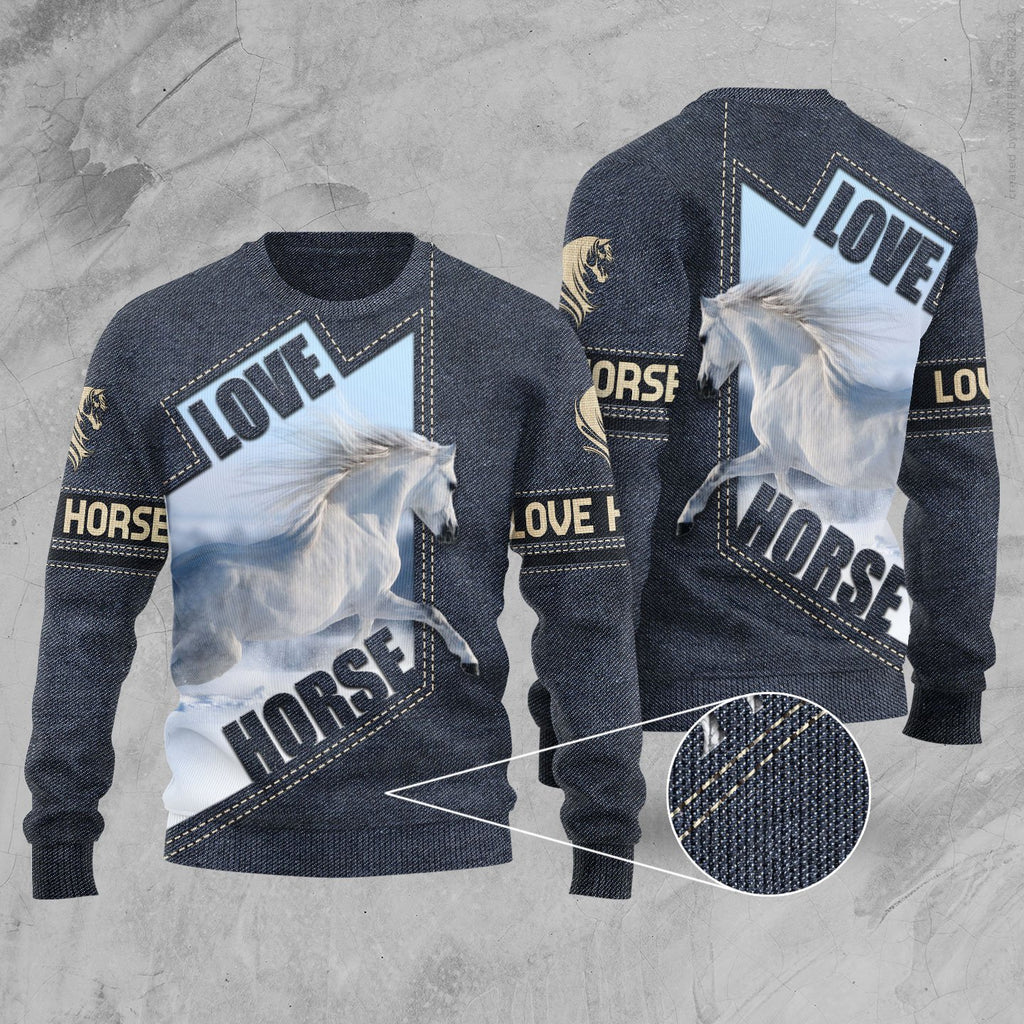 Love Horse  3D All Over Printed Shirts Pi112094XT