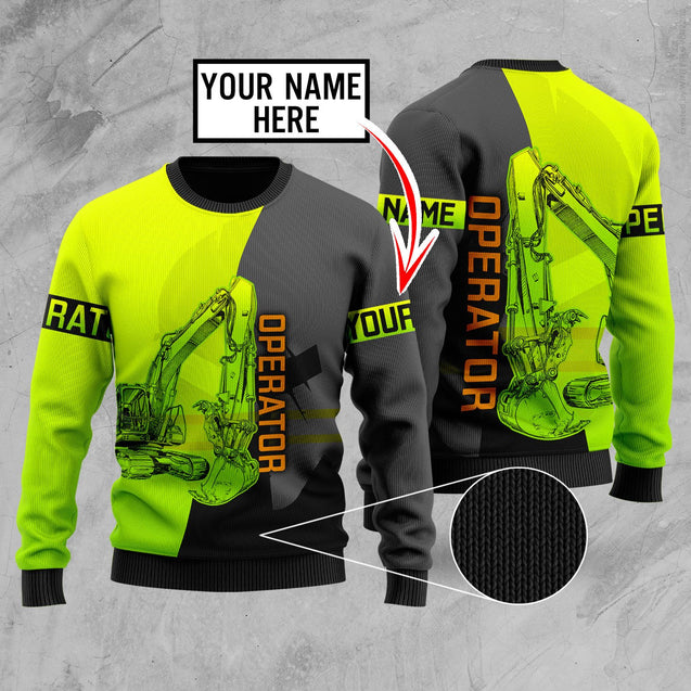 Customize Name Heavy Equipment Operator 3D All Over Printed Unisex Shirts