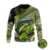 Bass fishing on skin 3D print fishing shirt for men and women