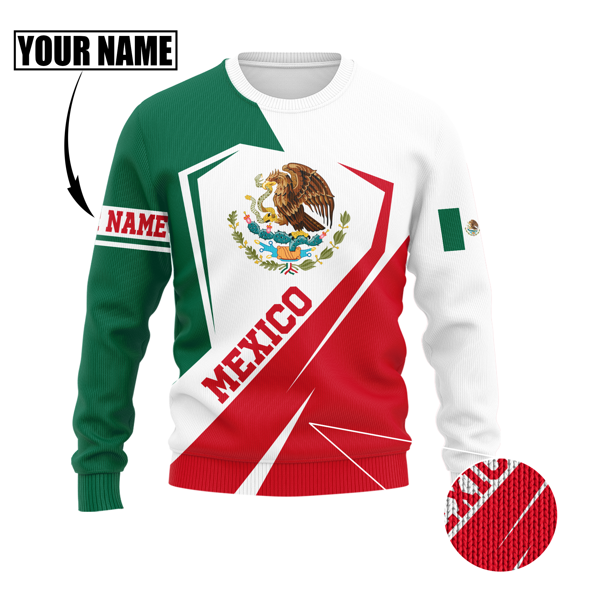 Mexico Hoodie Persionalized 3D All Over Printed Shirts