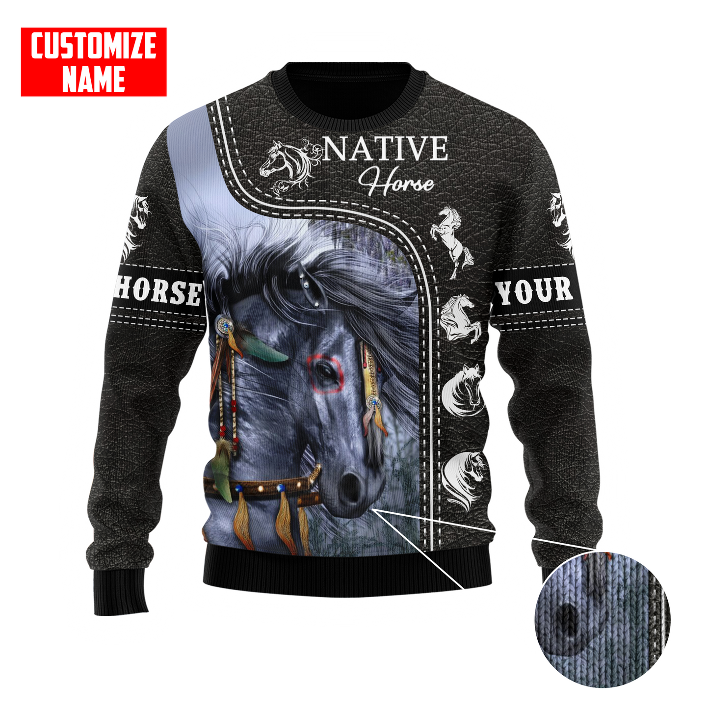 Customized Name Native American 3D All Over Printed Shirts for Women