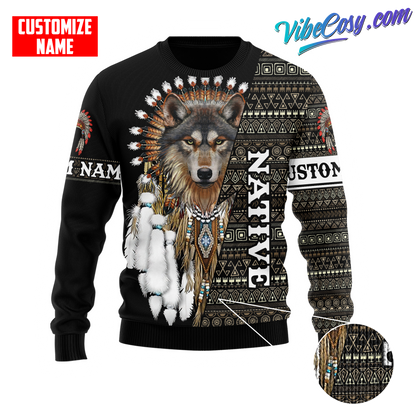 Customized Name Native American 3D All Over Printed Unisex Shirts