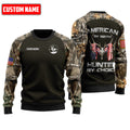 Customized Name American By Birth Hunter By Choice 3D All Over Printed Unisex Shirts