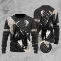 Black Horse 3D All Over Printed Hoodie Pi112058XT