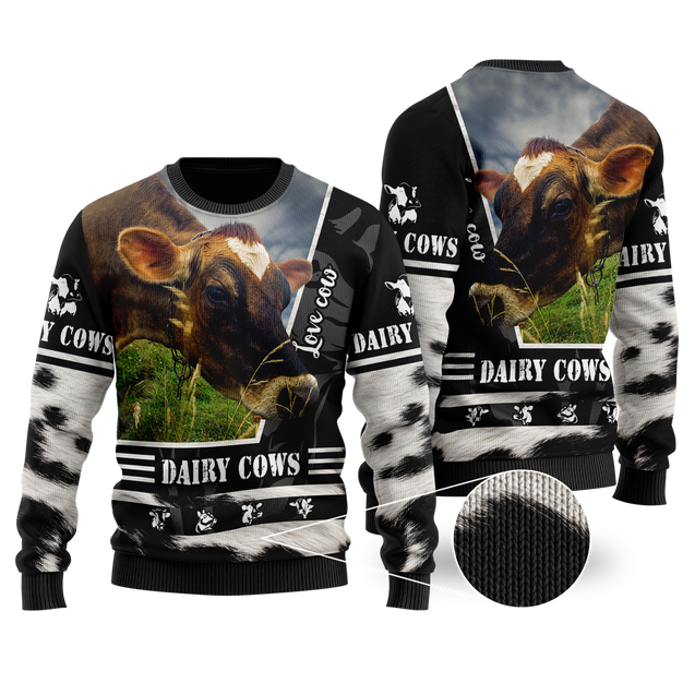 Dairy Cows 3D All Over Printed Unisex Shirts DD1412202