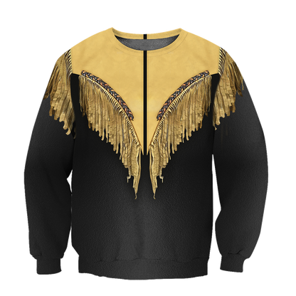Native Cowboy Jacket No12 Cosplay 3D Over Printed Unisex Deluxe Hoodie ML