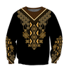 African Culture Dashiki Pattern Unisex Deluxe Hoodie ML