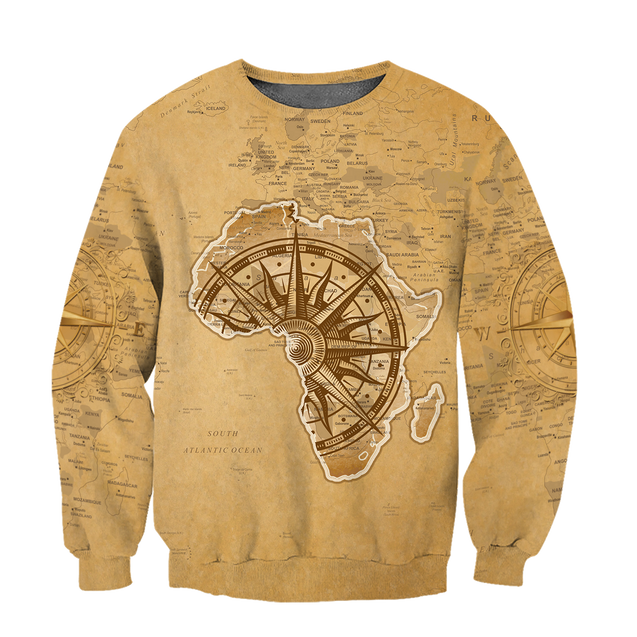 African Map - African Is Our Home Unisex Deluxe Hoodie ML