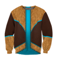 Native Cowboy Jacket No10 Cosplay 3D Over Printed Unisex Deluxe Hoodie ML