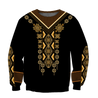 African Culture Dashiki Pattern Unisex Deluxe Hoodie ML