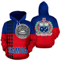 American Samoa Flag Polynesian Hoodie - Circle PL-Apparel-PL8386-Hoodie-S-Vibe Cosy™