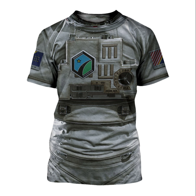 SPACE SUIT 3D ALL OVER PRINTED SHIRTS FOR MEN AND WOMEN MP918-Apparel-MP-T-Shirt-S-Vibe Cosy™