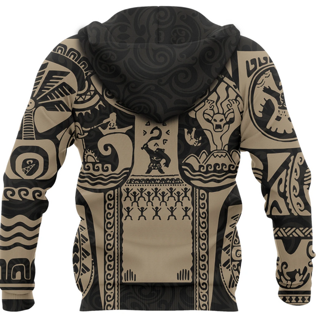 Maui Tattoo Shirt, Mini Maui Tattoo 3D Full Printing Pullover Hoodie MP981-Apparel-MP-Hoodie-S-Vibe Cosy™