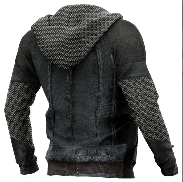 The Last Kingdom Warrior Chainmail Armor 3D All Over Printed Shirts Hoodie MP020301-Apparel-P-Hoodie-S-Vibe Cosy™