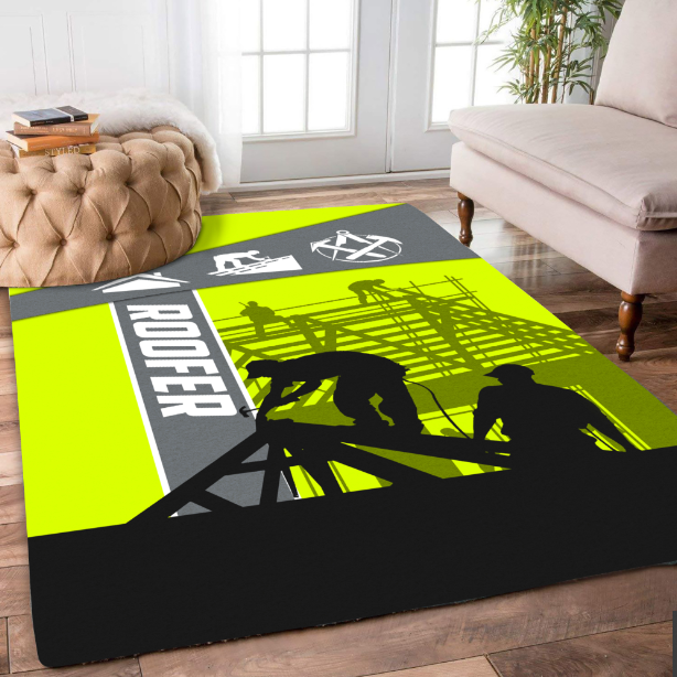 Hard Roofer Green 3D Rug LAM