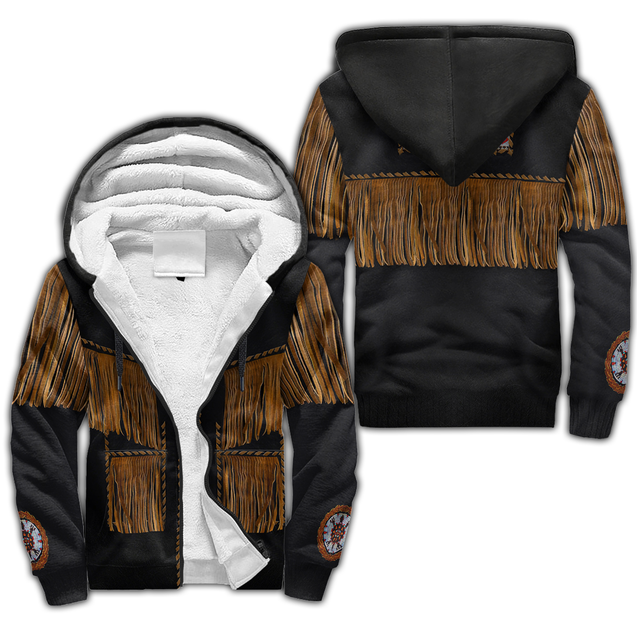 Native Cowboy Jacket No3 Cosplay 3D Over Printed Unisex Deluxe Hoodie