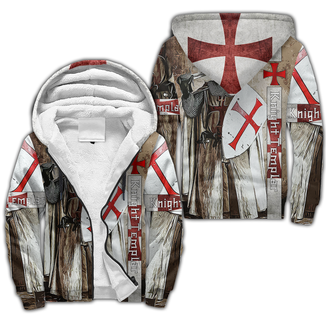 Premium Knight Templar Shield And Sword All Over Printed Shirts For Men And Women MEI