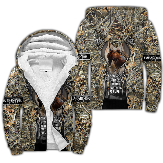 Hunting Labrador 3D Over Printed Unisex Deluxe Hoodie ML