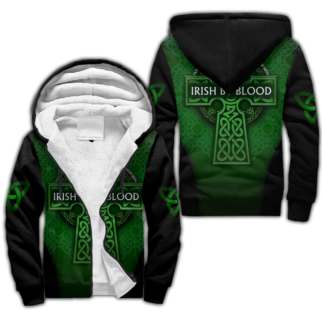 Premium Unisex Hoodie Irish St.Patrick Day Irish By Blood ML