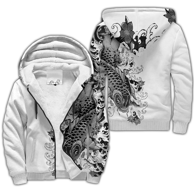 Japanese Irezumi Tattoo 3D Over Printed Unisex Hoodie ML