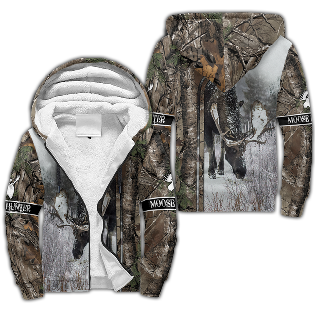 Pheasant Hunting Camo 3D Over Printed Unisex Deluxe Hoodie ML