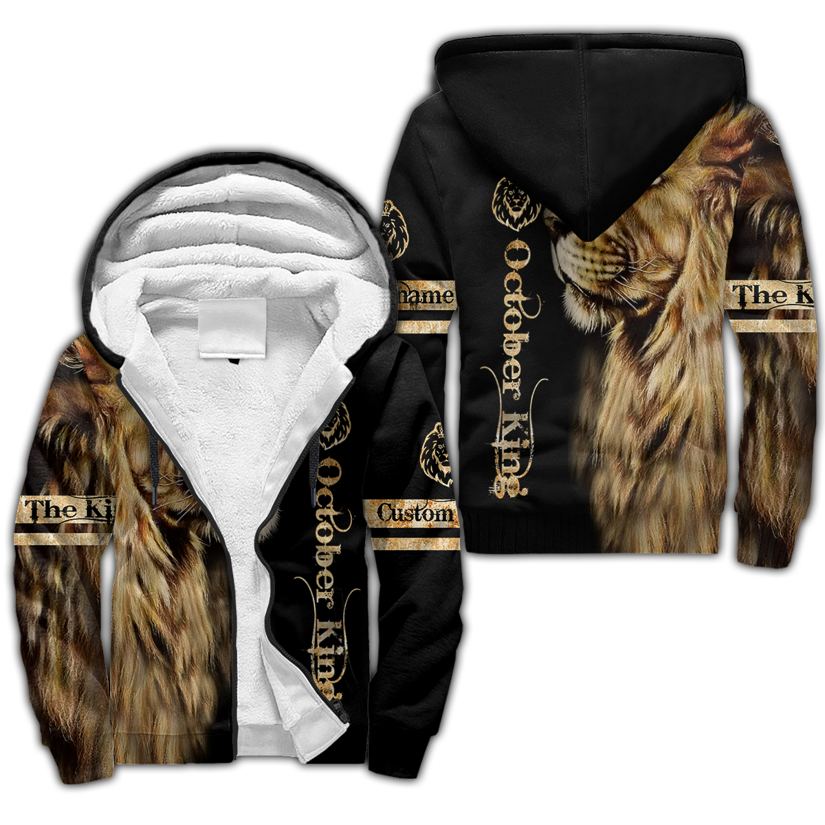 Custom Name October King 3D All Over Printed Unisex Shirts