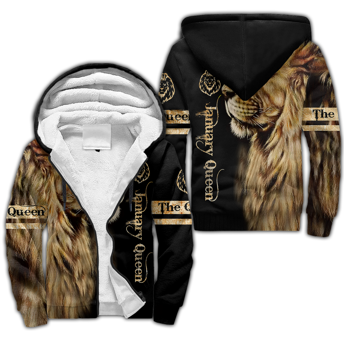 January Lion Queen 3D All Over Printed Shirt for Women