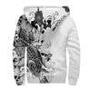 Japanese Irezumi Tattoo 3D Over Printed Unisex Hoodie ML