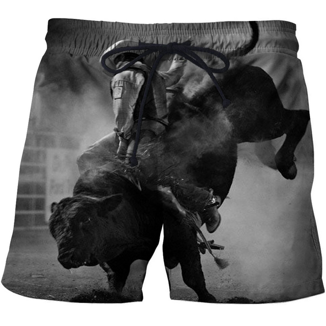 3D All Over Print Professional Bull Riders-Apparel-PHLong-Short-S-Vibe Cosy™