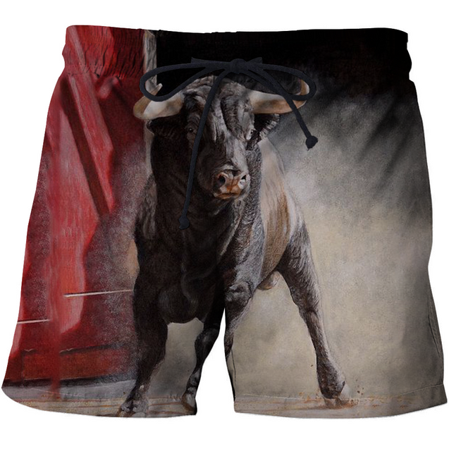 3D All Over Print Bull Toro Bravo 1-Apparel-PHLong-Short-S-Vibe Cosy™