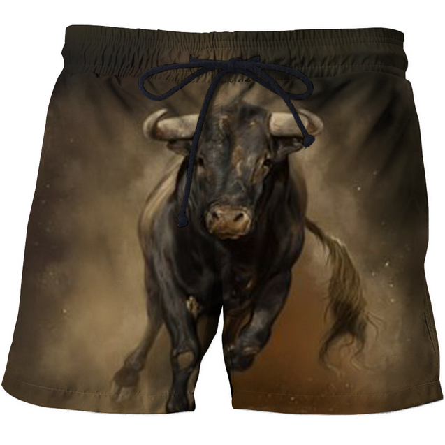 3D All Over Print Bull Bull Art 4-Apparel-PHLong-Short-S-Vibe Cosy™