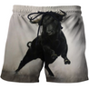 3D All Over Print Bull Art 2-Apparel-PHLong-Short-S-Vibe Cosy™