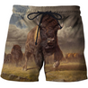 3D All Over Print Bull Bull Art 5-Apparel-PHLong-Short-S-Vibe Cosy™