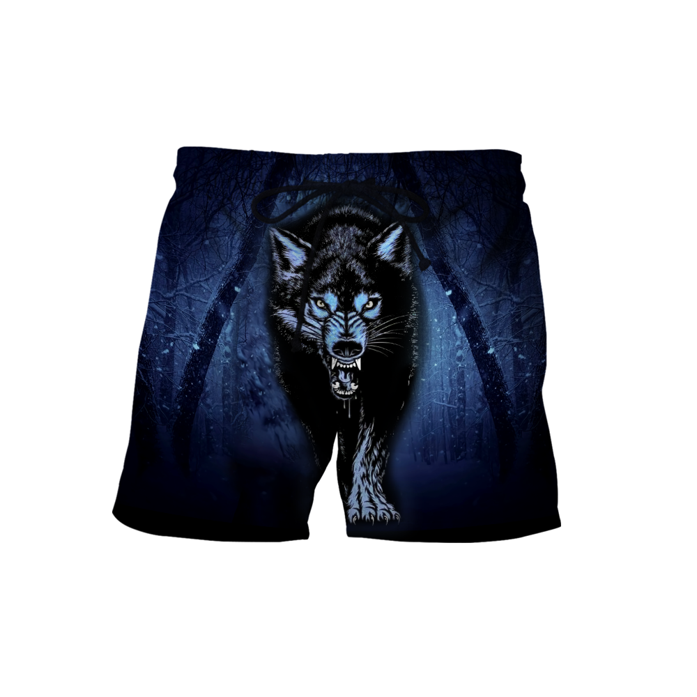 Night Wolf 3D All Over Print Hoodie T Shirt For Men and Women HHT07092016