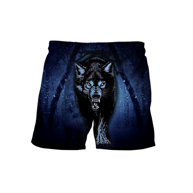 Night Wolf 3D All Over Print Hoodie T Shirt For Men and Women HHT07092016