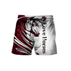 Horse Camo Red 3D All Over Printed Shirts Pi050501S1-Apparel-TA-Shorts-S-Vibe Cosy™