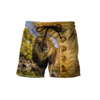 Lion in Wildlife Over Printed Hoodie