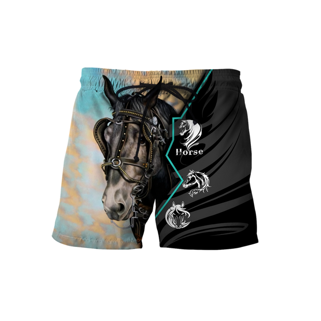 Beautiful Horse 3D All Over Printed shirt for Men and Women Pi040105-Apparel-MP-Shorts-S-Vibe Cosy™